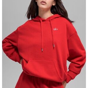 ALO Yoga Women's AccoladeRed Hoodie